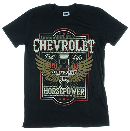 Chevrolet Horsepower Fast Life 1911 Licensed Graphic T-Shirt - Small