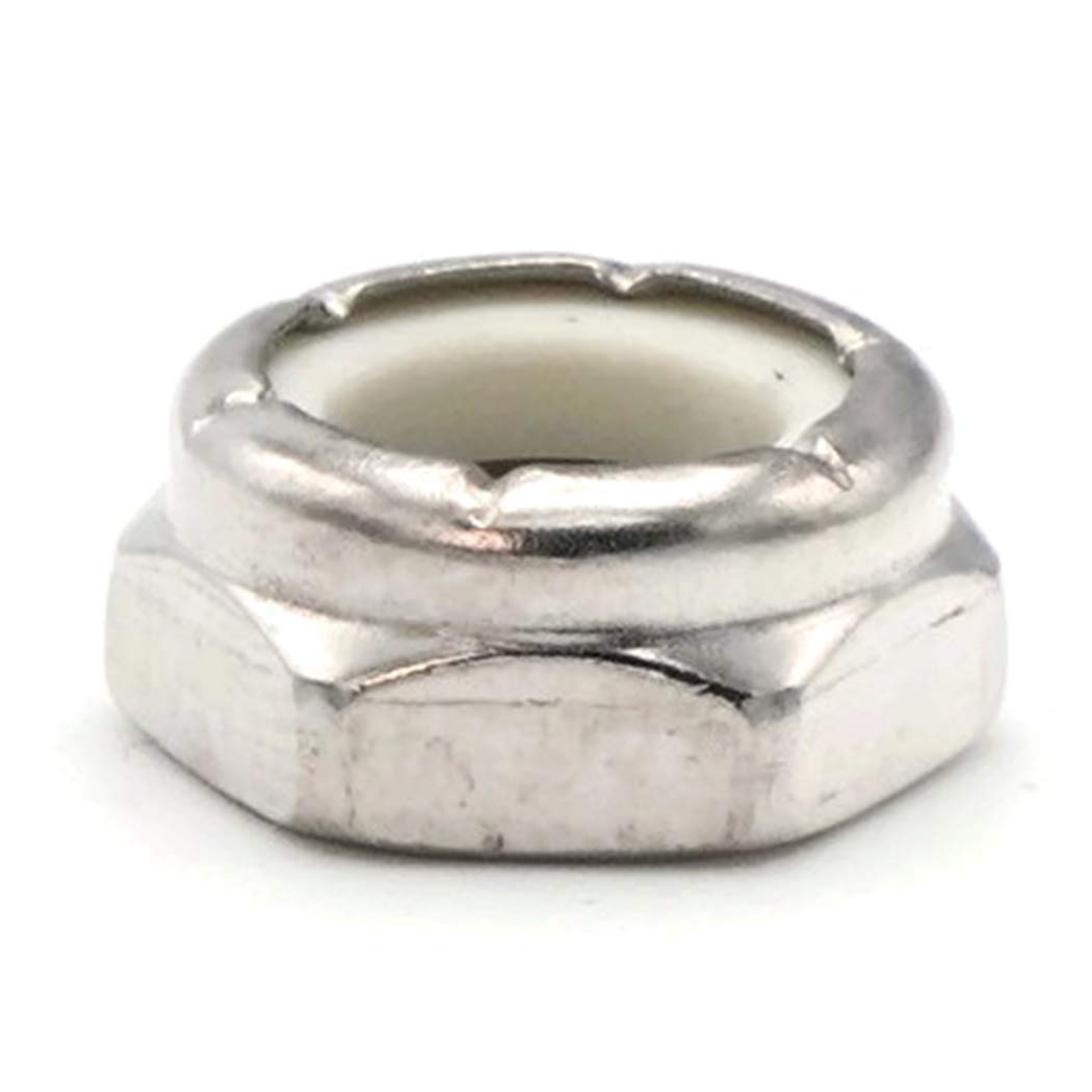 Nylon Hex Jam Lock Nut Nylock 18-8 Stainless Steel - 5/8-18 (.940 Flats x .225 Height) Qty-25