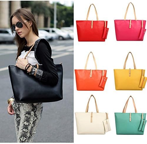 ZENTEII Women Faux Synthetic Leather Handbag Tote