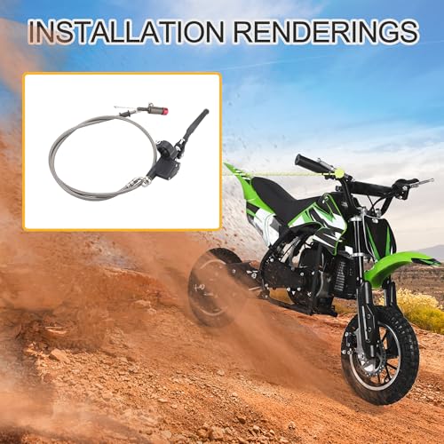image for GOOFIT Black 1200mm Hydraulic Clutch Lever Master Cylinder Fluid Reser