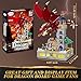 WINNER SPACE Medieval Dragons Castle Building Sets, Guarding Dice Tower Kits, Red Dragon Medieval Castle Sets Toys for Ages 8-13, Dragon Model Decor, Idea Gifts for Boys, Kids, Adult Fans (927 Pcs)