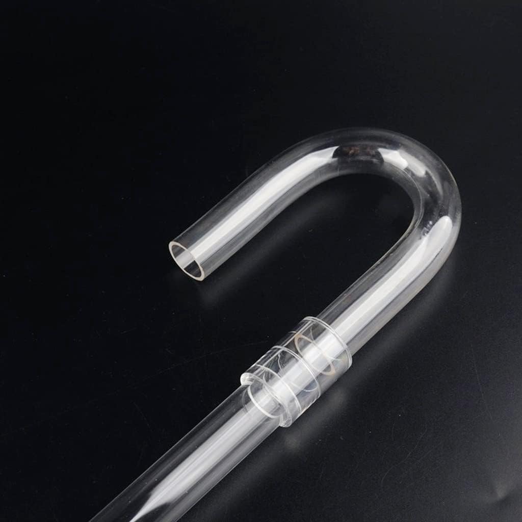 Aquarium Fish Tank U-Shape Air Tube Fittings - Clear Acrylic Pipe Elbow Connector for DIY Projects (O.D 20~32mm) - 1pc(O.D 32mm)