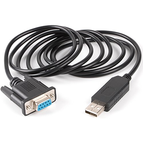 FTDI Chipset Cross Wired USB Serial DB9 FT232R USB RS232 Nulo Modem PC Control TV Cable (PC portátil con USB comunicarse con destop PC (con puerto DB9 com)