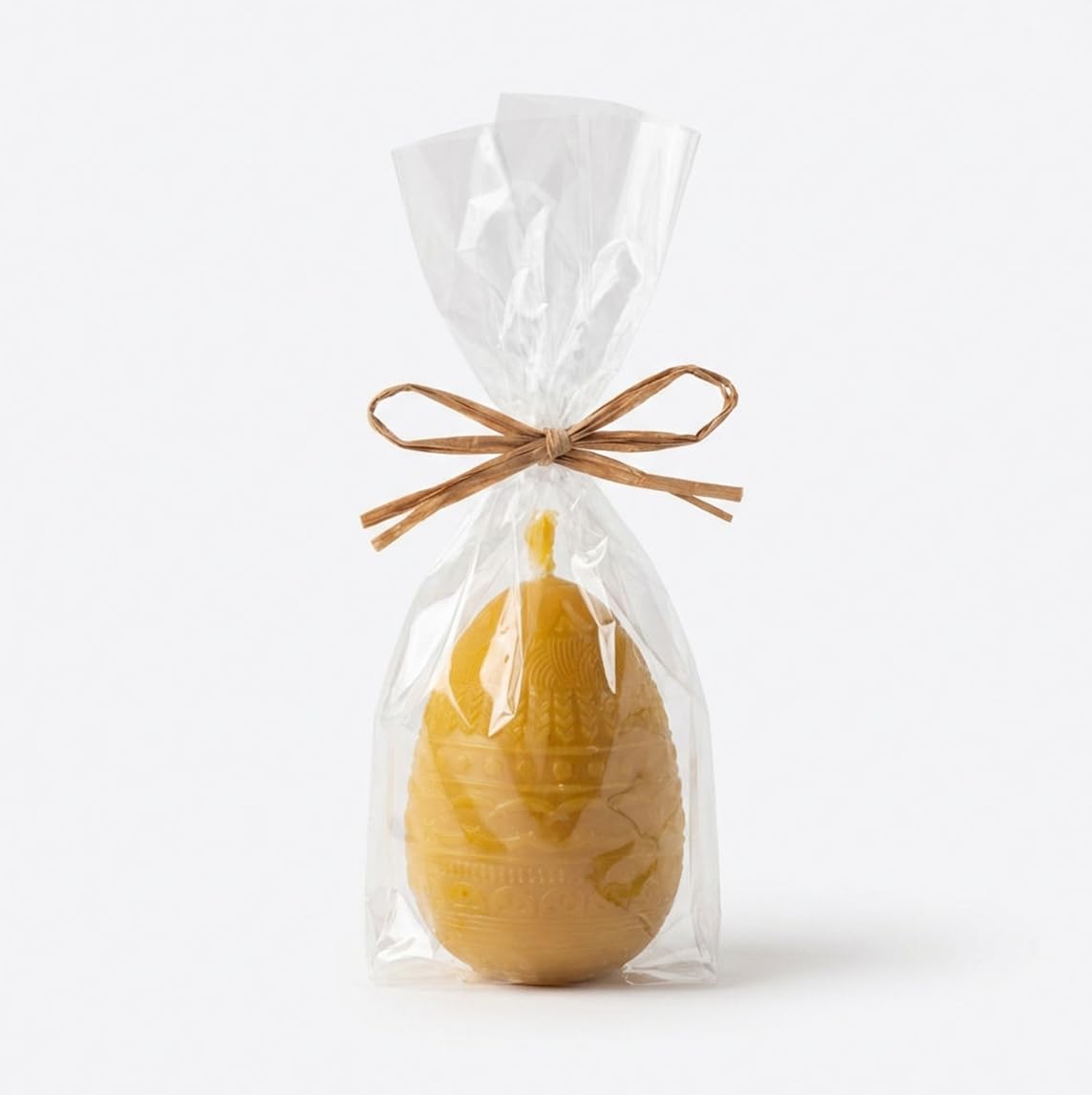 Juego de 10 velas de cera de abejas huevo decoración de Navidad natural eco