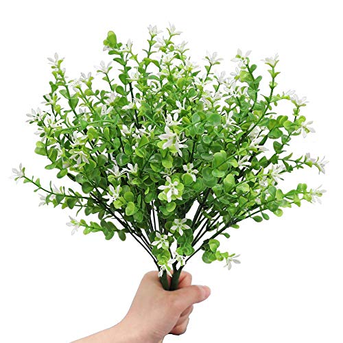 GKONGU Flores Artificiales,4 Piezas de Plantas Artificiales Gypsophila,Ramo Flores Artificiales Decoracion para el Hogar de la Boda Decoración de Bricolaje