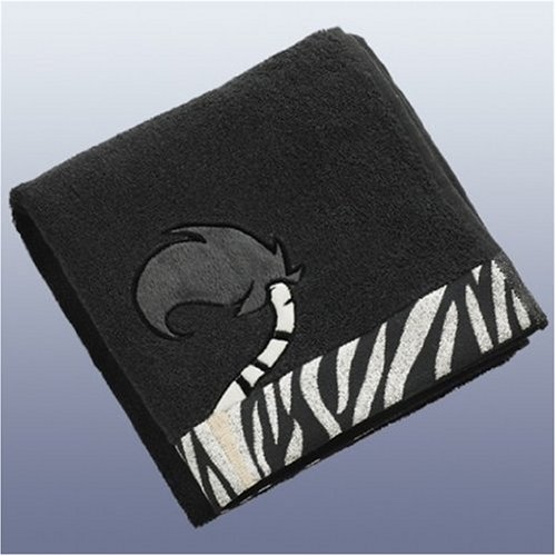 Preisvergleich Produktbild Nici 28574 - Handtuch schwarz 50 x 100 cm, Zebra
