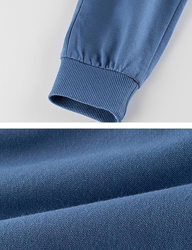 Image of GFQLONG Toddler Boys 2 Pack Cotton Active Jogger Sweatpants,Kids Casual Athletic Solid Pocket Pull On Pants
