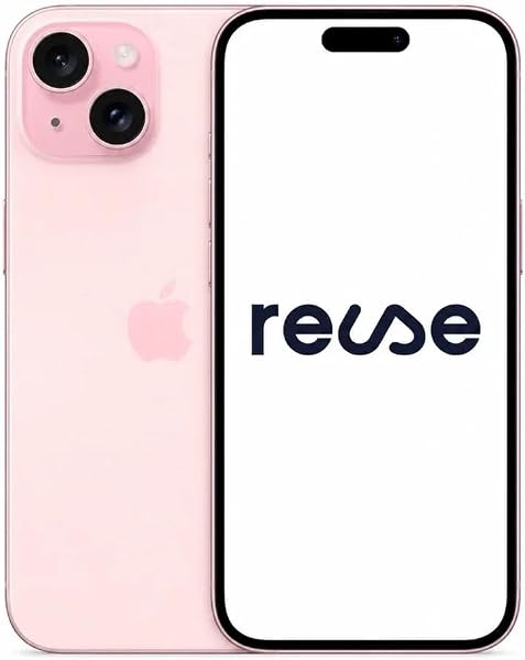 Apple iPhone 15, 128GB, Pink - Unlocked (Renewed)