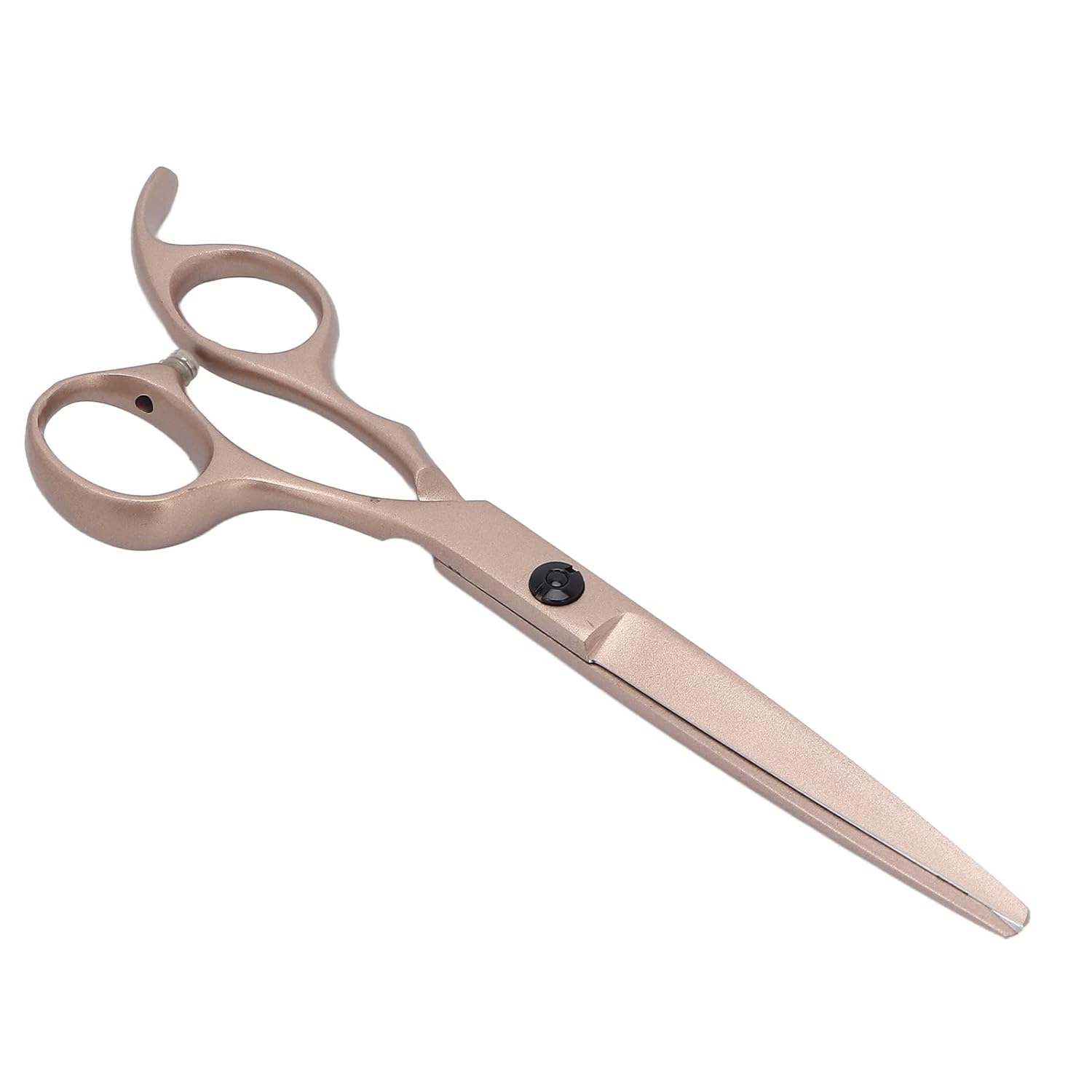 Hair Cutting Shears, Curved Handle Hollow Grinding Professional Barber Shears Incisive Blades Stable Opening for Barber Shop for Home Use