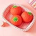 Giant Strawberry Squishy Jumbo, Squeezy Strawberry Stress Ball, Jumbo Squishy Strawberry Fidget Adults, Squishy Toys Large Strawberry, Party Favor Slow Rise Pressure Release Toy (3.14 x 1.96 in)