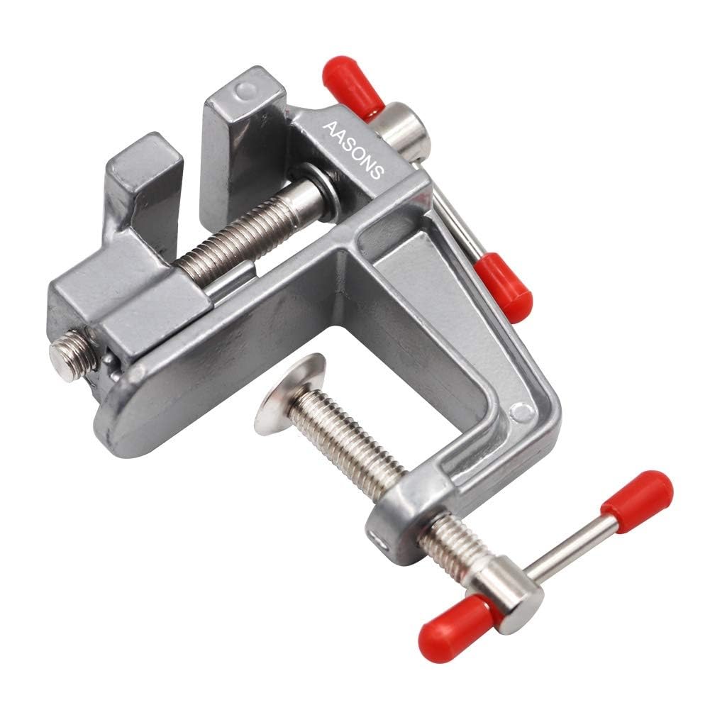 AASONS Mini Table Vise Clamp Small Bench Vice For Small Work Hobby Jewellery DIY Craft Repair Tool Portable Work Table Bench-image-12