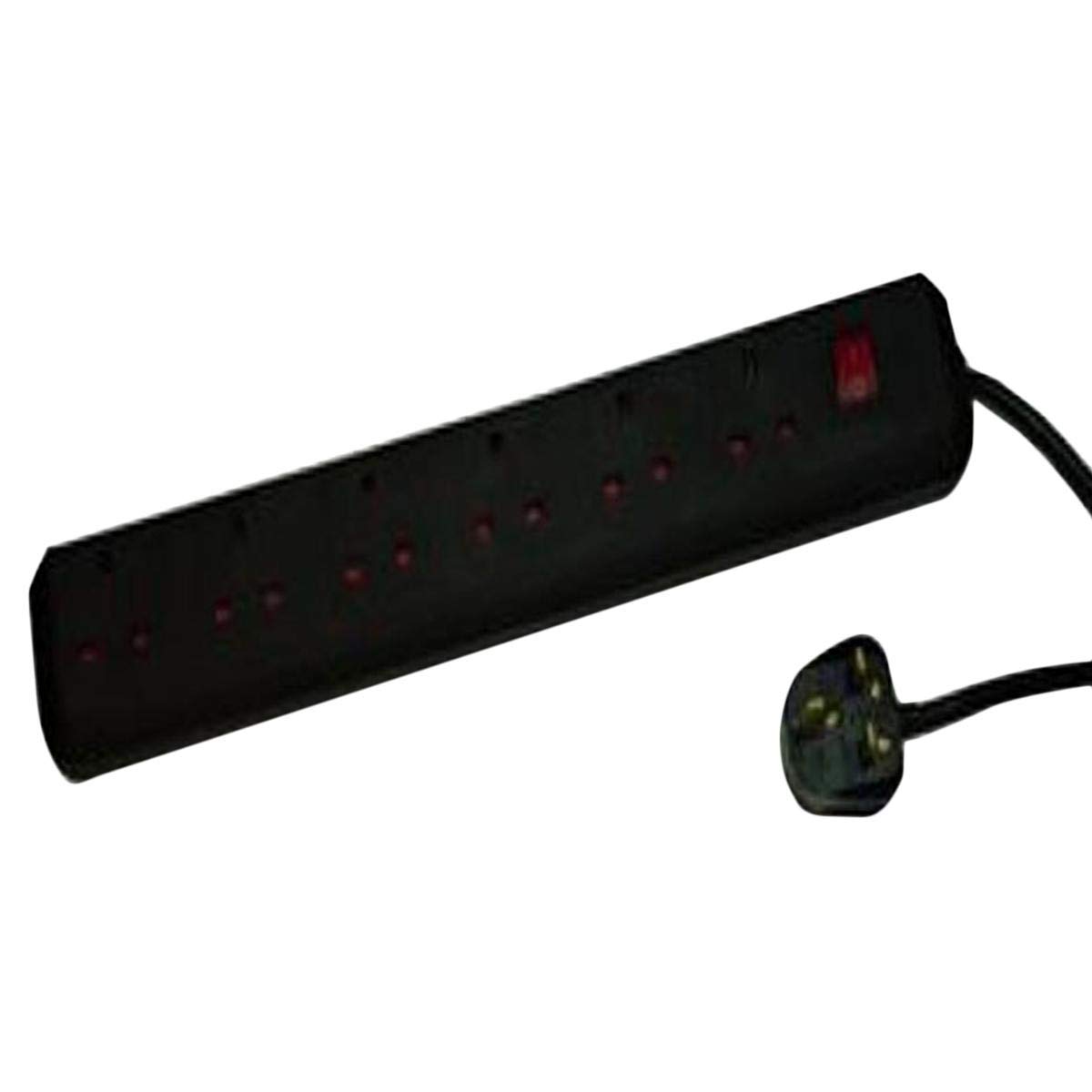 Brennenstuhl1.5 Meter Eco Line Socket Outlet 6 Fold, Black