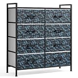 LINSY HOME Dresser for Bedroom, 8 Drawer Dresser with Wood Top, Chest of Drawers for Kids, Storage O