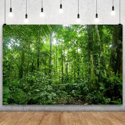 Fondo fotográfico YongFoto 5x3ft bosque verde miniatura 2