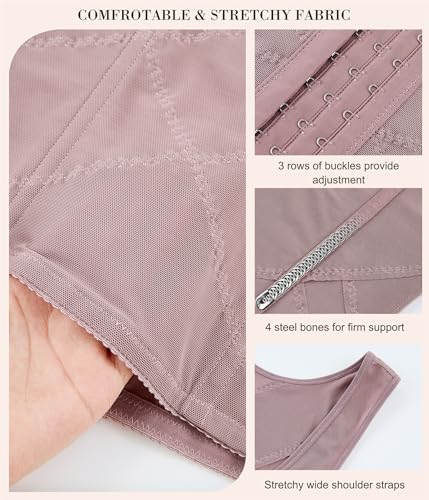 Image of Nebility Waist Trainer for Women Corset Shapewear Tummy Control | Body Shaper Vest Waist Cincher Shapewear