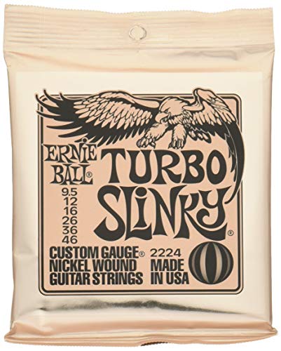 Ernie Ball Turbo Slinky Nickel Wound Electric Guitar Strings (P02224)
