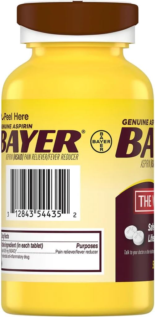 Bayer 325 mg Coated Tablets (500 Count)