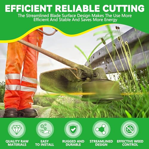 Weed Eater Blades, 50 Pack, Replacement Flexible Line Blades for Trimmers Edgers, Weed Wacker Blades, Weed Eater String, The First Choice for Durability When Cutting Grass, Yellow & Green Set. - Thumbnail 2