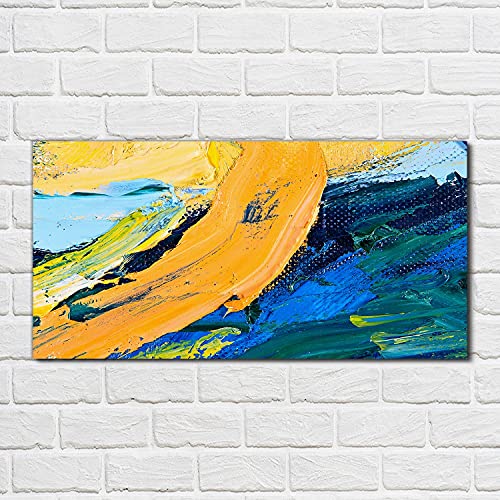 Tableau en verre 100x50cm décoration d'intérieur effet canvas - 2