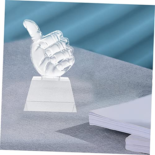 INOOMP Polegares Para Cima Troféu Estátua Decoração Escultura De Dedo Troféu Esportes Decoração Trof
