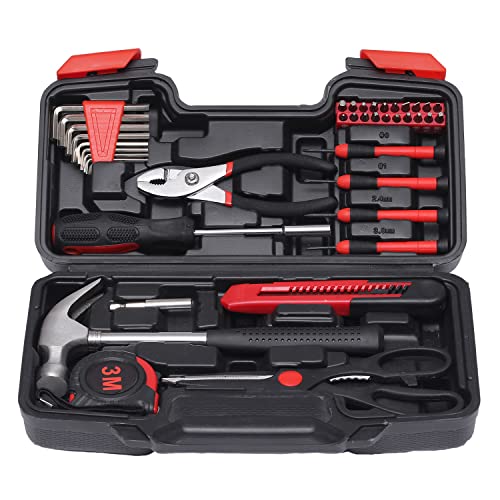 Basic 39-Piece Tool Kit for Household Use - Ideal for College Students and Homeowners