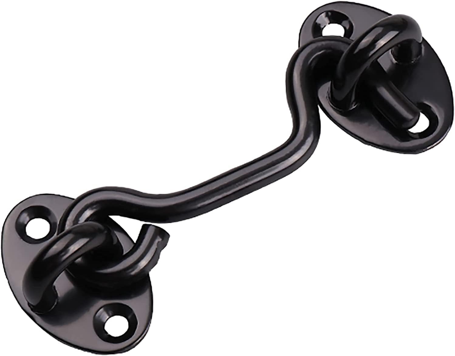 Barrel Slide Door Bolts Barn Hook Latch Lock for Window Bedroom Sliding(Brushed Silver,4 inches)