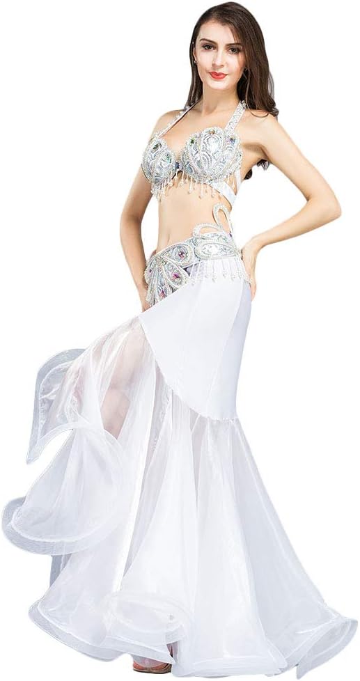 ROYAL SMEELA Belly Dance Costume for Women Belly Dance Bra Belt Set Belly Dancing Skirt Mermaid Professional Carnival Outfits - Image 5