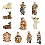 【Handbemalt 】 Jede Figur wurde handbemalt und glänzt durch liebevolle Details, wie z.B. glänzende Mäntel der Figuren. Sehr hochwertige Verarbeitung!