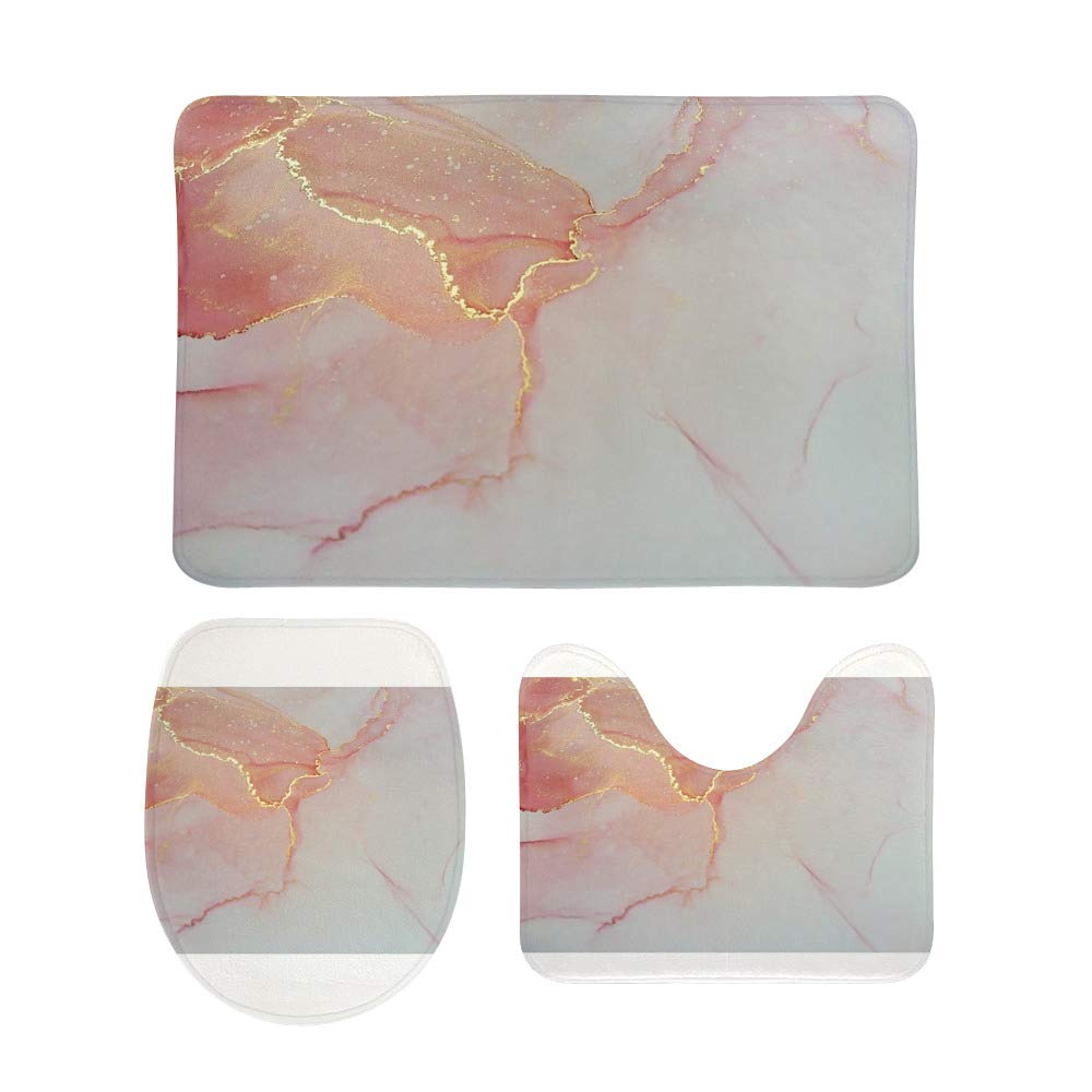 Tapis de salle de bain motif peinture fluide pour une décoration moderne et colorée