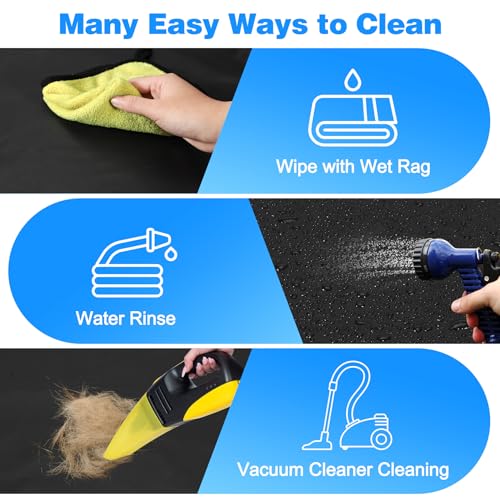 Wimypet Hunde Autositz für Kleine Mittlere Hunde, Hundesitz Haustier Robust Autoschondecke mit Hundesicherheitsgurt, Wasserdicht Faltbar Autositzbezu