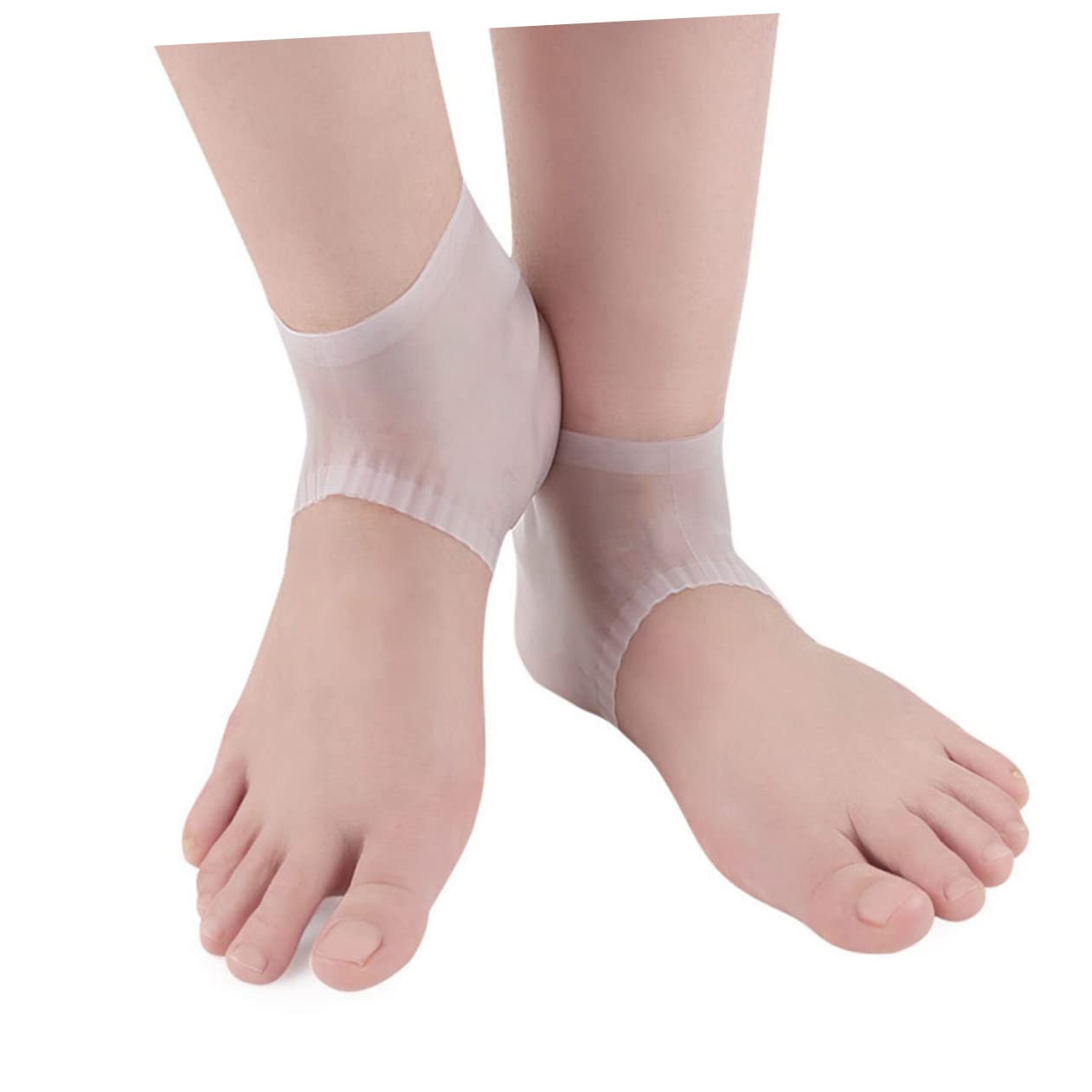 Gogogmee Foot Care Protector Heel Protectors Silicone Gel Socks Moisturizing Antichapping for Women