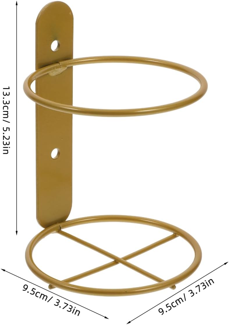 Cabilock 2 Pcs Wine Wall Holder - Rustic Iron Wine Hanging Wine Bottle Holder Single Wine Bottle Rack, Metal Wine Bottle Display Holder for Wine Storage Kitchen Bar