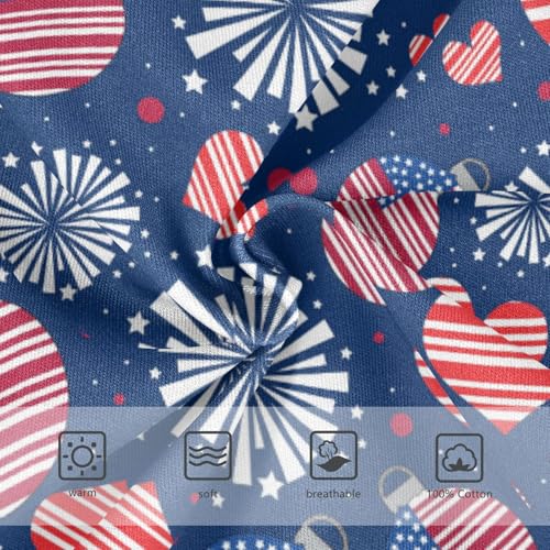 Boys' Exclusive Briefs Toddler Underwear 95% Combed Cotton Boxerbriefs 2T Patriotic and Ornament Pattern 433