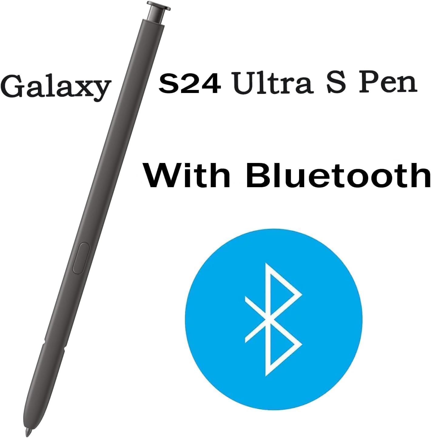 S Pen Penna Galaxy S24 Ultra di ricambio per Samsung Galaxy S24 Ultra 5G S Pen Penna Stilo con FunzioneBluetooth,colore: Nero (Titanium Black)