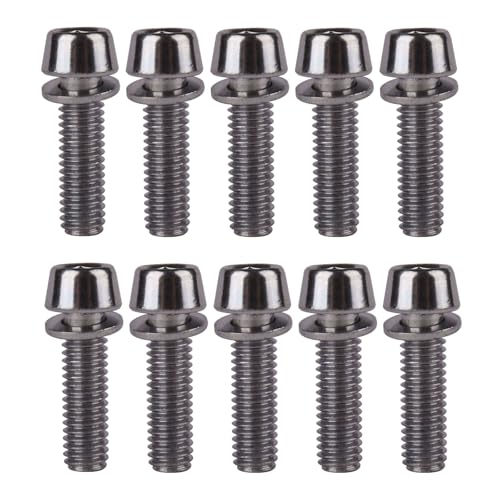 Vis pour tige de vélo M6 x 20 mm lot de 10 boulons en acier inoxydable hexagonaux