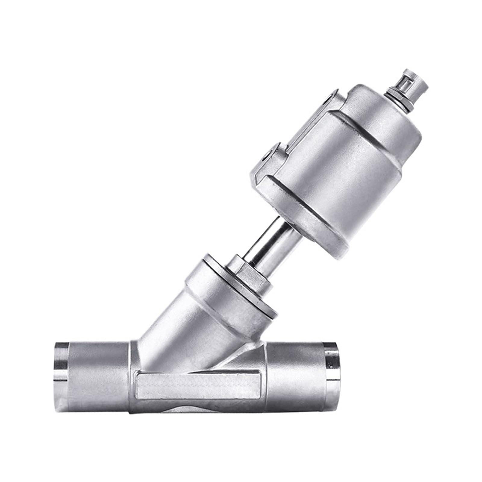 Vanne d'angle pneumatique inox 1 pouce double effet contre les ruptures de pression 16bar