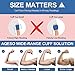 Full-Size Blood Pressure Replacement Cuffs - 5.9-9.5 & 9-21 Inches, Fit Small Medium Large XL XLarge Extra Large Big Arms, 6 Sizes of Connectors Compatible with Omron or Other Brands (Cuffs Only)