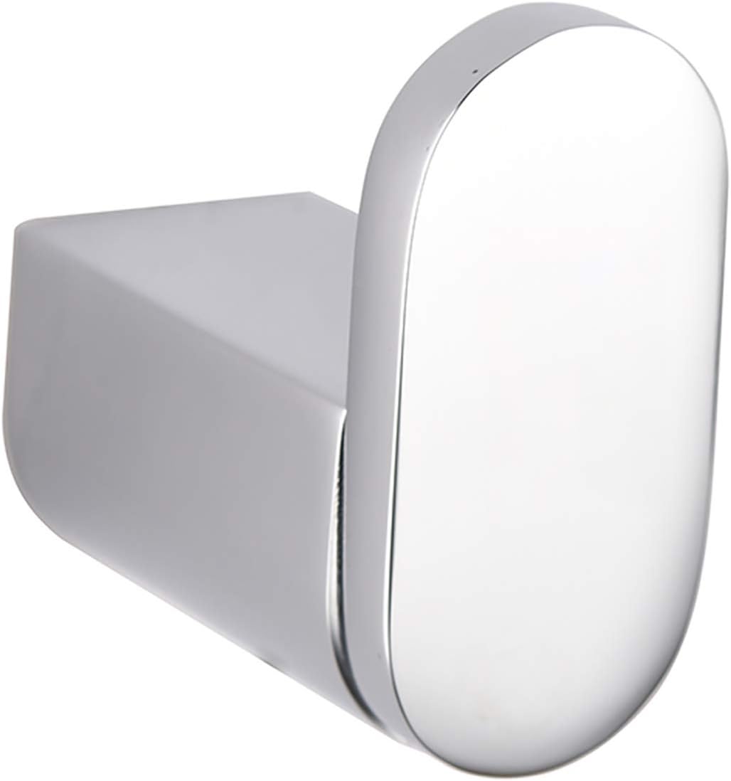 Coat Hooks Chrome Towel Hook Wall Mounted Robe Hook 304 Stainless Steel and Brass Heavy Duty Shower Hook for Home, Office, Kitchen, Screw Installation,4 Hooks