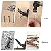 75PCS Black Picture Hanging Nails, 3 Sizes Picture Nails for Wall Hanging Pictures Photo Frames, Hangings Hardware Tool Hangers for Claw Drywall Nail, Black Steel Nail Brass Head Hardware Hanger