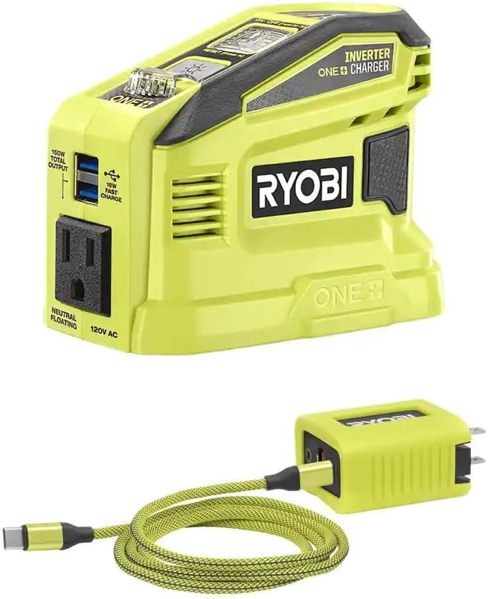 RYOBI 150-WATT Push Start Power Source and Charger for ONEAND 18-Volt Battery Tool ONLY