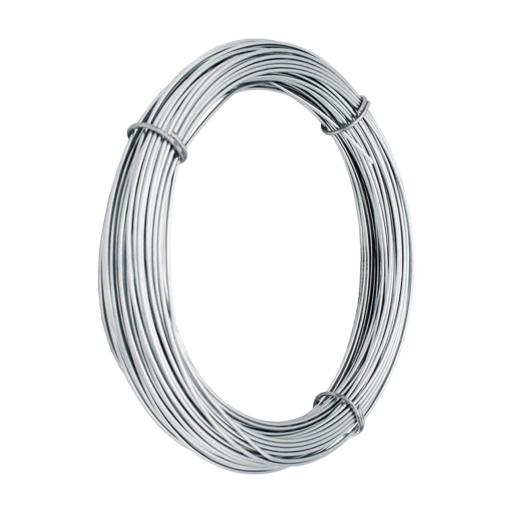 Wurko - Alambre Galvanizado 2,​7 mm, 1 kg, Rollo 20 Metros