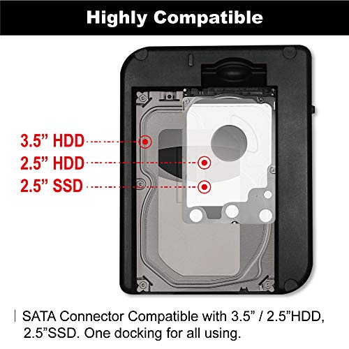 Archgon Mh-3507-U3A Usb 3.0 2.5"/3.5" Hard Drive Enclosure Docking Station Optimized For Uasp & Sata Iii 6.0 Gbps Transfer Rate #TOP4