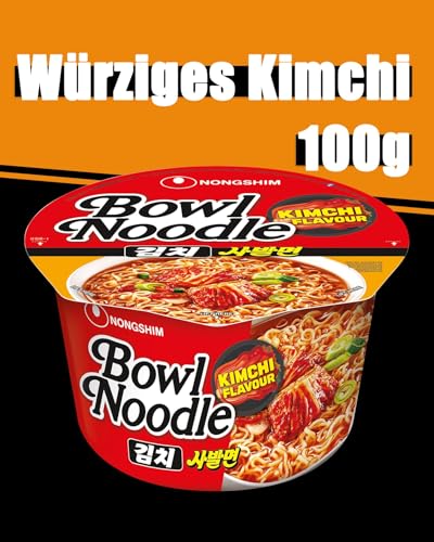 Nong Shim Instantnudeln Kimchi Bowl Noodle Soup – Koreanische Ramen Nudelsuppe - schnelle Zubereitung – 1 x 100g – Bild 3
