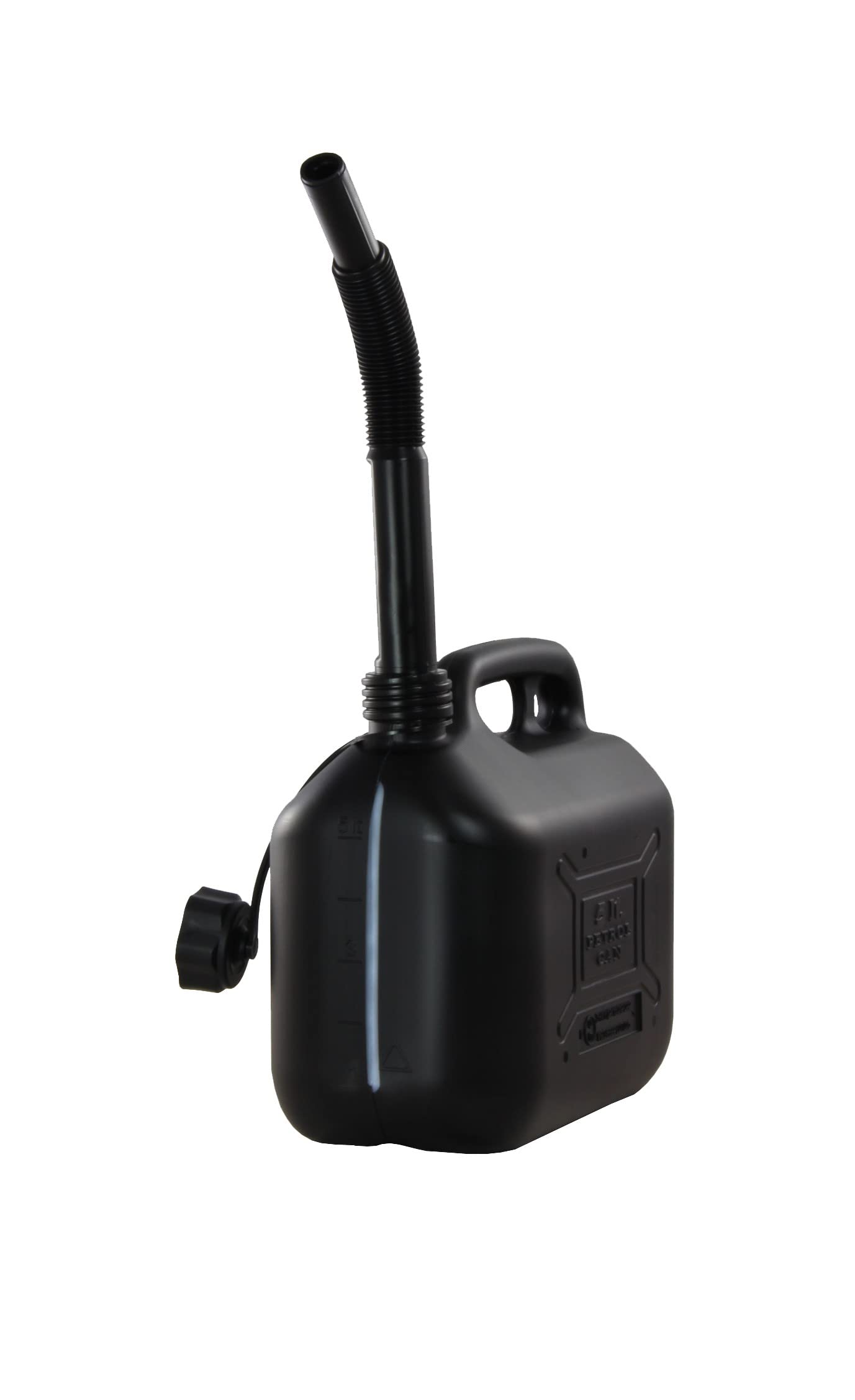 ProCar Jerrican à Essence - 5 L - Noir - Homologation ONU - En Plastique - Avec Indicateur De Niveau - Fabriqué En Europe (noir, 5 L