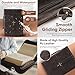 Bible Cover, Discreet & Elegant Bible Case, Brown PU Leather Bible Cover, Cross Design Bible Bags, Strong and Sturdy Book Case, Includes Premium Bookmark