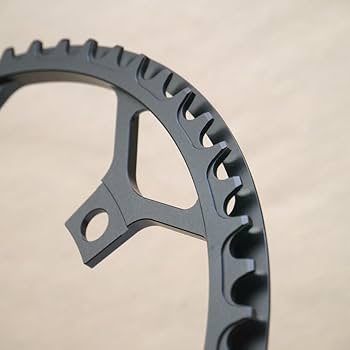 union jack カーボンチェーンリング 3K柄 54T pcd130 ナローワイドチェーンリング54T PCD130 9-11速対応 ブラック zei