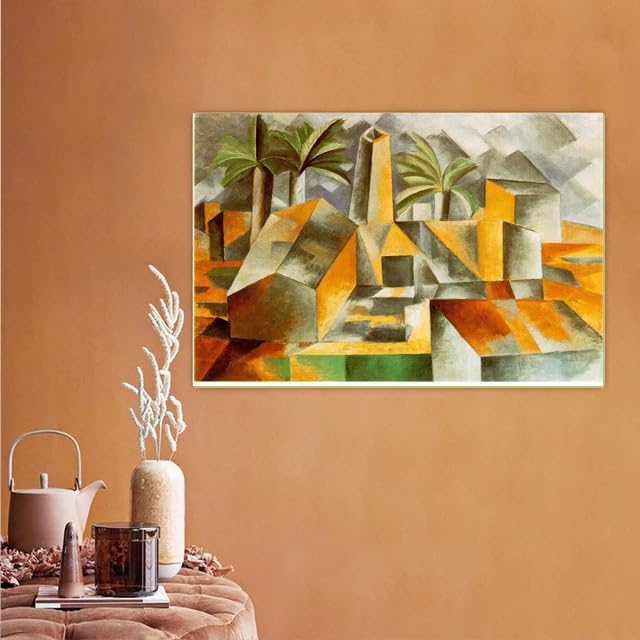 Amazon.co.jp: オルタ・デ・エブロのパブロ・ピカソ工場ポスター抽象的