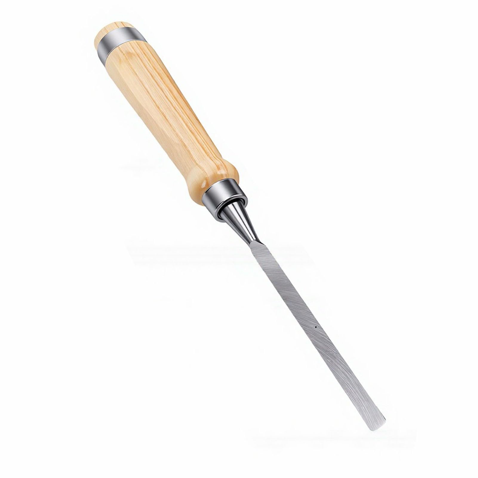 PUSOKEI Set Scalpelli per Legno 8-38 Mm 6 Pezzi |Scalpelli con Bordo Smussato in Acciaio CRV per l'artigianato della Lavorazione del Legno