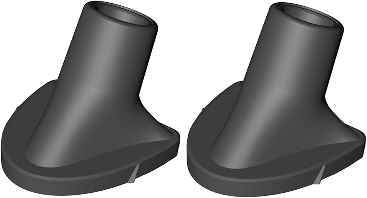 Txuolin 2Pcs Black Golf Bag Stand Feet Replacement, Wear-Resistent Golf Bag Rubber Feet Replacement, Necessary Golf Club Bag Accessories, Easy to Install Carry, Strong Grip