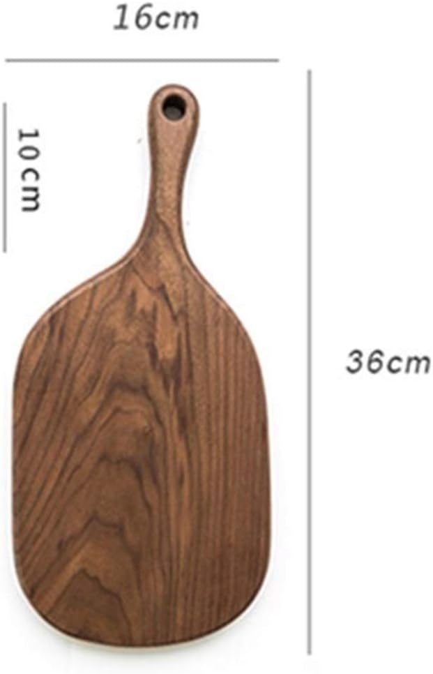 Chopping Block Hand-Made Black Walnut Breadboard, Baking Sheet, Solid Wood with Handles, Wooden Cutting Board, Wood Baking Tray, (Size : X-Large) (Black Medium)